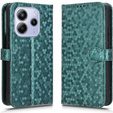 Флип-кейс для Xiaomi Redmi Note 14 4G, Wallet Rhombus, зелёный