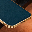 Чехол до iPhone 14 Plus, Cowhide Leather, зелёный