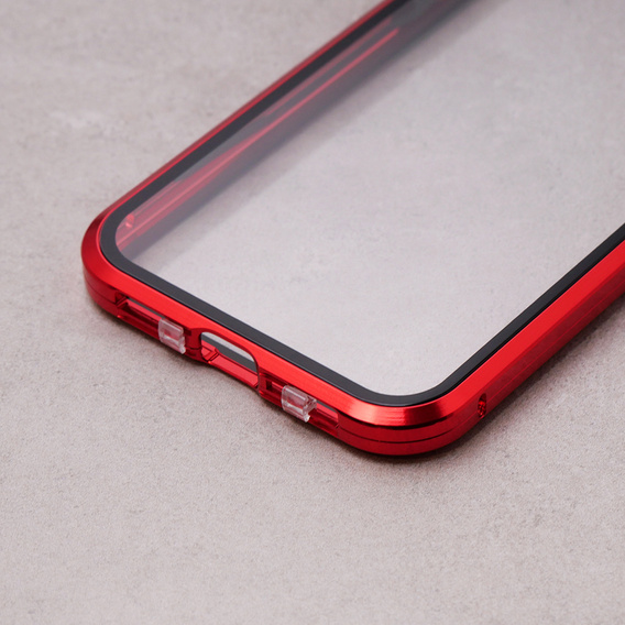 Чехол для iPhone 11, Magnetic Dual Glass, красный