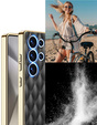 Чохол для Samsung Galaxy S25 Ultra, Leather Rhombus, чорний