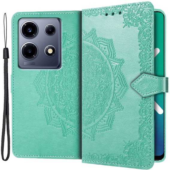 Чохол-книжка для Infinix Note 30 VIP, Mandala, зелений
