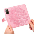 Чохол-книжка для Realme C67, Mandala, рожевий rose gold