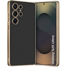 Чoхол до Samsung Galaxy S25 Ultra, GKK Leather, carbon чорний