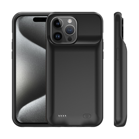 Чехол-аккумулятор 7000 мАч для iPhone 15 Pro, черный