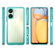 Чoхол до Xiaomi Redmi 13C / Poco C65, Fusion Hybrid, прозорий / синій