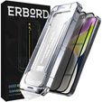 2x Загартоване захисне скло для iPhone 14 Plus / 13 Pro Max, ERBORD 9H Easy App Anti-Peep