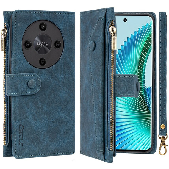 Чохол-книжка для Honor Magic 6 Lite 5G, Wallet Zipper Pocket, м'яти