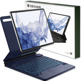 Обкладинка для клавіатури Samsung Galaxy Tab S10+/ S9+/ S8+/ S7+/ S7 FE, Dexnor Magnetic Keyboard Touchpad, м'яти