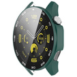 Чохол 2в1 + загартоване скло для Huawei Watch GT 4 46mm, зелений