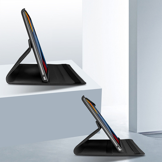 Чехол для iPad 10.9 2022 10 Gen TB330FU 10.95", вращающийся на 360, чёрный