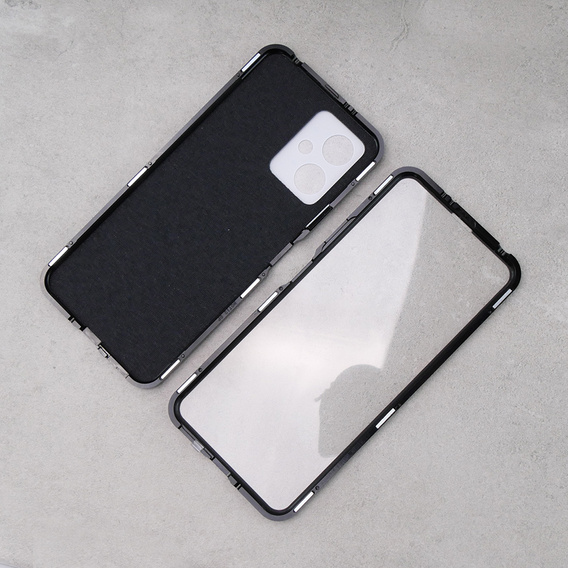 Чохол для Xiaomi Redmi Note 12, ERBORD Glass Armor Leather, чорний
