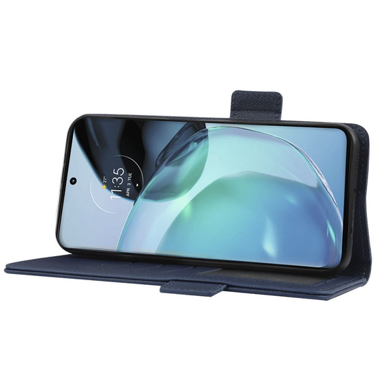 Чохол-книжка для Motorola Moto G72, Wallet Thin Magnet, темно-синій 
