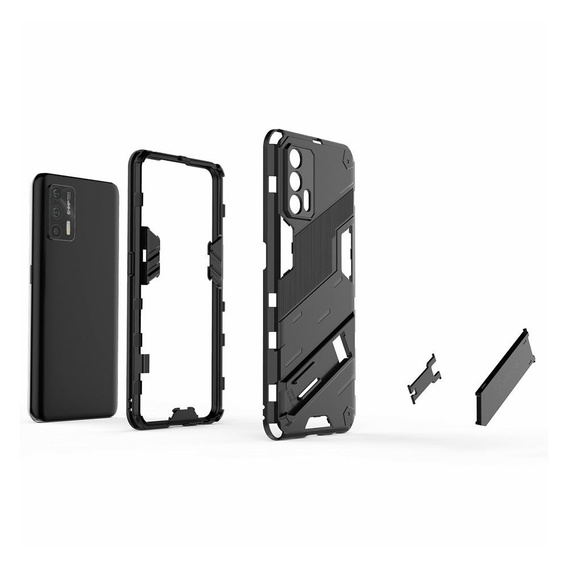 Чехол для Realme GT 5G, Military kickstand, синий
