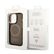 Чoхол GUESS до iPhone 14 Pro Max, Gold Outline Translucent MagSafe, чорний