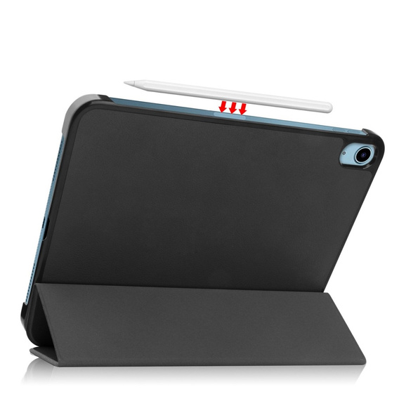 Чохол для iPad 10.9 2022 10 Gen, Smartcase з місцем для стилуса, чорний