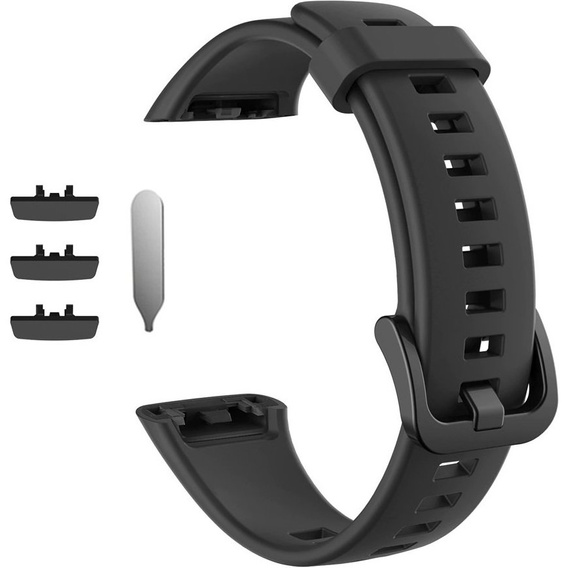 Силиконовый ремешок для Huawei Band 6 / Honor Band 6, Black