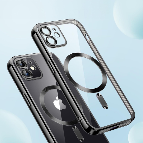 Чохол для iPhone 11, Electro MagSafe, чорний + Скло на екран