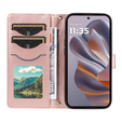 Чохол-сумка для Motorola Edge 50 Neo / Motorola ThinkPhone 25, Rhombus Crossbody Leather, рожевий rose gold