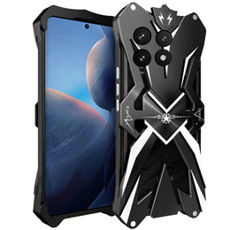 Бронированный чехол для Xiaomi Poco F6 Pro, Aluminum Alloy, чёрный