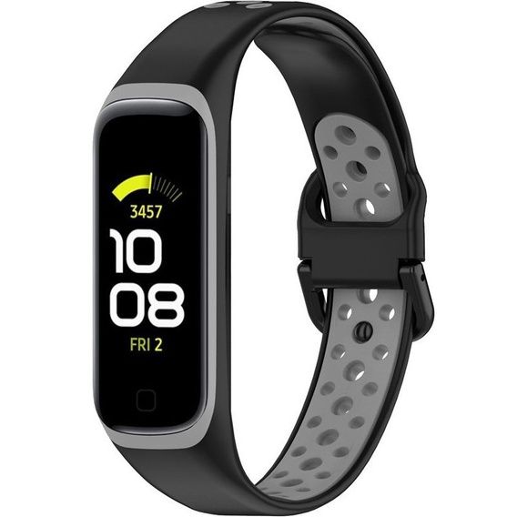 Силиконовый ремешок для Samsung Galaxy Fit 2 SM-R220, Black / Grey