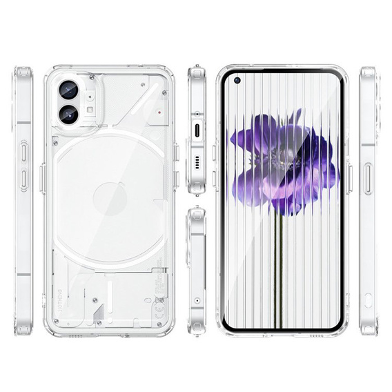 Чoхол до Nothing Phone 1, Fusion Hybrid, прозорий