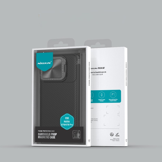 Nillkin Броньований чохол для Xiaomi Poco F6 Pro, CamShield Prop, для Magsafe, чорний