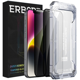 2x Загартоване захисне скло для iPhone 14 Plus / 13 Pro Max, ERBORD 9H Easy App Anti-Peep