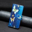 Откидной чехол для Xiaomi Redmi Note 13 5G, Wallet, Butterflies синий