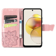 Чохол-книжка для Motorola Moto G73 5G, Butterfly, рожевий rose gold