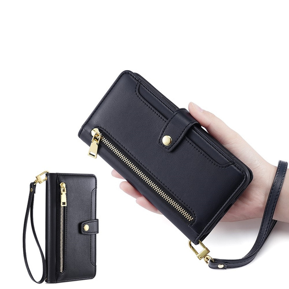 Чохол-книжка для iPhone 14 Pro Max, Wallet Zipper Pocket, чорний