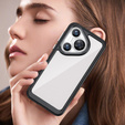 Чехол до Huawei Pura 70, Fusion Hybrid, прозрачный / черный