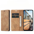 Чехол CASEME для Samsung Galaxy M33 5G, Leather Wallet Case, коричневый