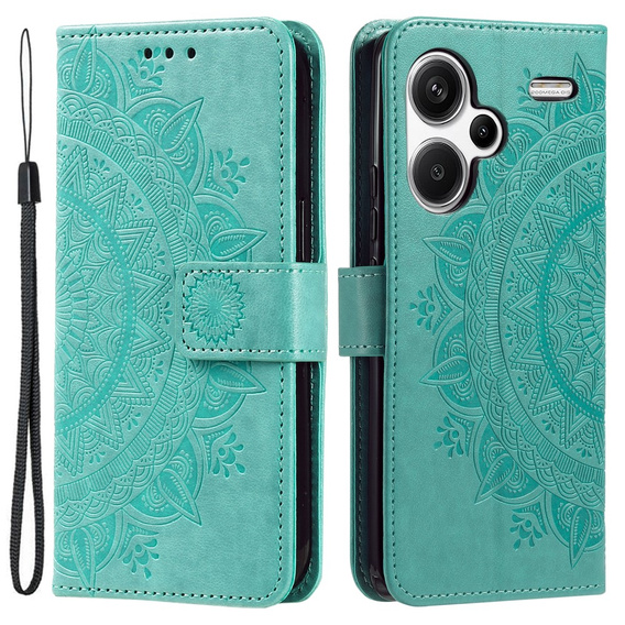 Чохол-книжка для Xiaomi Redmi Note 13 Pro+, Mandala, зелений