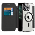 Чохол-книжка для iPhone 11 Pro Max, RFID Wallet MagSafe CamShield, чорний