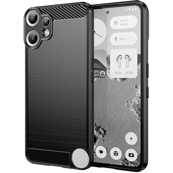 Чехол до CMF Nothing Phone 2 Pro, Carbon, чёрный