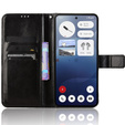 Откидной чехол для Nothing Phone 3A, Crazy Horse Wallet, чёрный