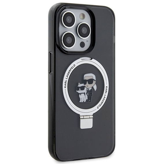 Чехол Karl Lagerfeld Ring Stand Karl & Choupette MagSafe для iPhone 15 Pro