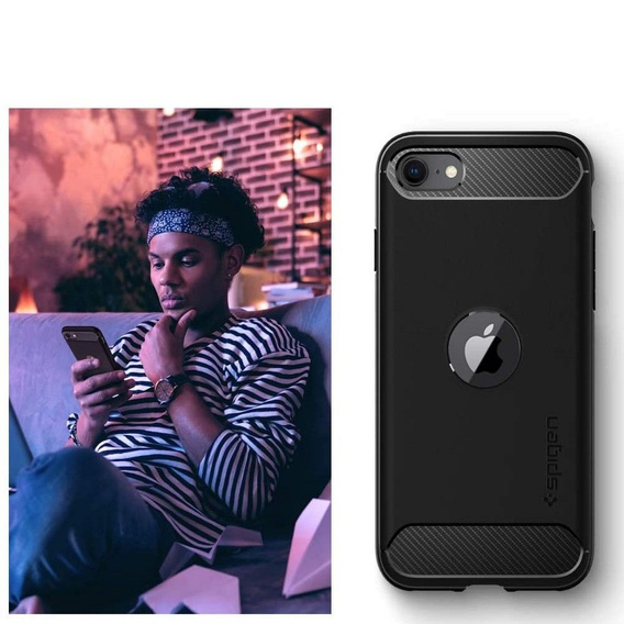 Чoхол Spigen до iPhone 11, Rugged Armor, чорний