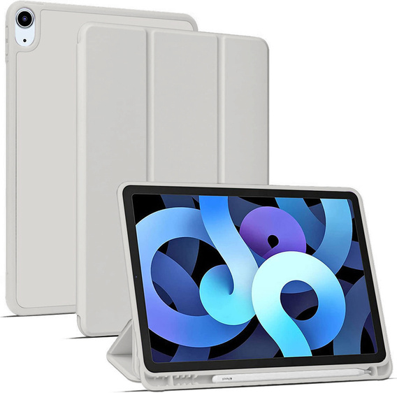 Чохол для iPad 10.9 2022 10 Gen, Smart Pencil, зі слотом для стилуса, сірий