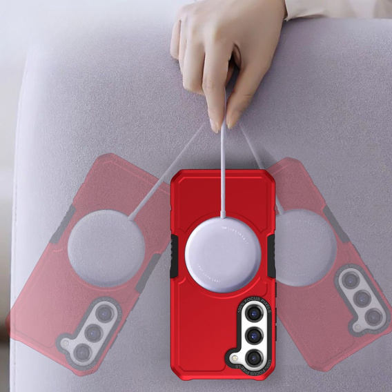 Чехол до Samsung Galaxy S23 Plus, Protective MagSafe, красный