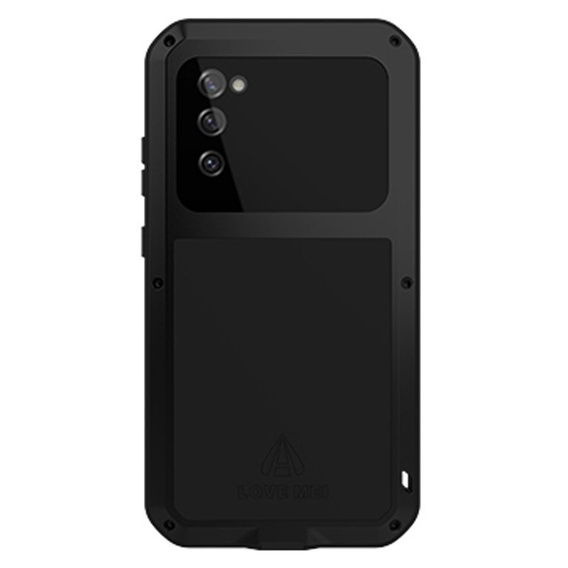 Чoхол Love Mei до Samsung Galaxy S20 FE 4G/5G, armored with glass, чорний