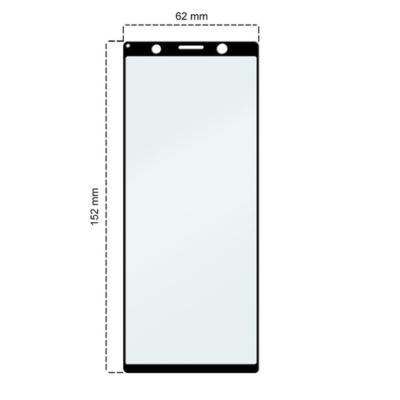 Закаленное стекло 3D ERBORD до Sony Xperia 5 - Black