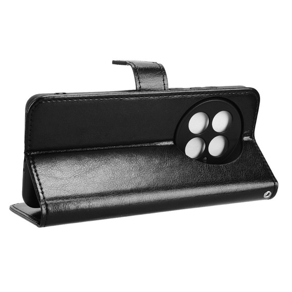 Откидной чехол для OnePlus 13, Crazy Horse Wallet, чёрный