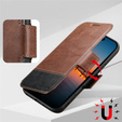 Флип-кейс 2-в-1 для iPhone 17 Pro Max, SUTENI, для MagSafe, коричневый