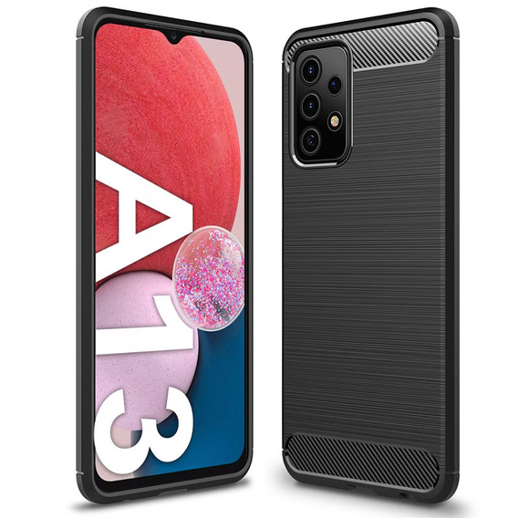 Чехол до Samsung Galaxy A13 4G, Carbon, чёрный