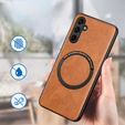 Чехол до Samsung Galaxy A14 5G, Leather Hybrid MagSafe, коричневый