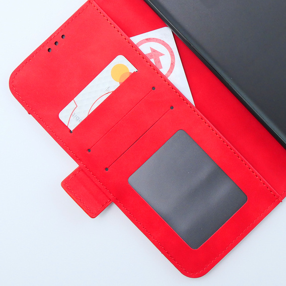 Футляр з клапаном для Xiaomi 13T / 13T Pro, Card Slot, червоний