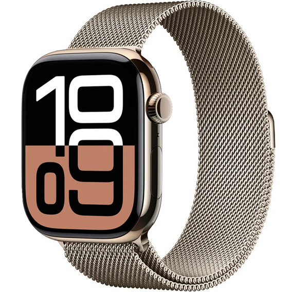 Браслет Milanese для Apple Watch  1/2/3/4/5/6/7/SE (38/40MM) - Champagne Gold