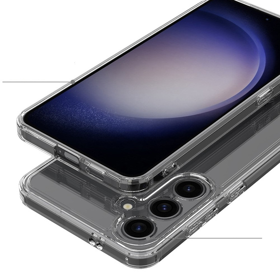Чохол для Samsung Galaxy S24+ Plus, Fusion Hybrid, із захистом камери, прозорий