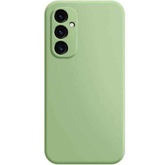 Чохол для Samsung Galaxy A15, Silicone Lite, зелений + скло 9H
